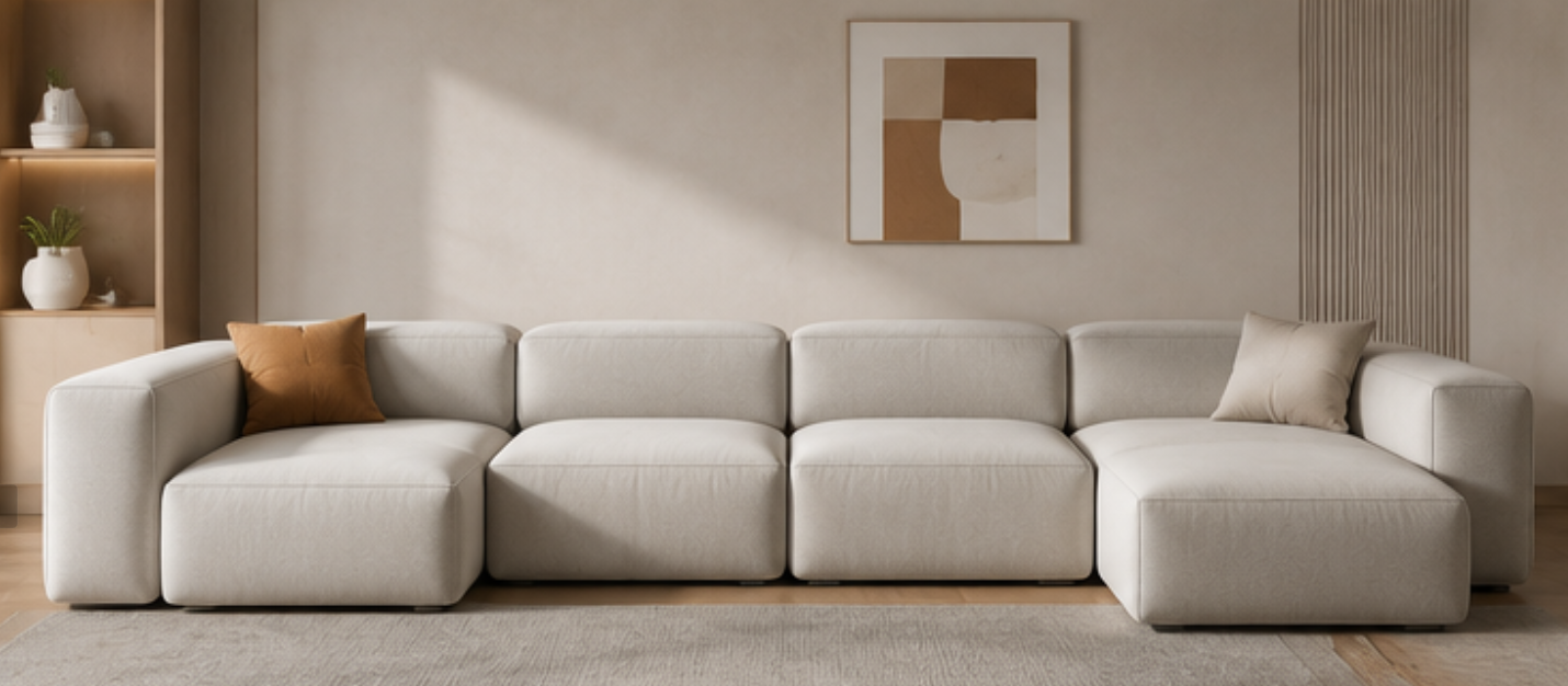 Modern Minimalist Modular Fabric Sofa